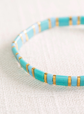 MLGM波西米亚风个性轻奢春夏款tila提拉玻璃珠手链弹力线串珠手串