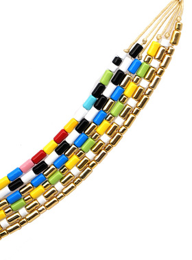 锌合金烤漆ins欧美风小手链