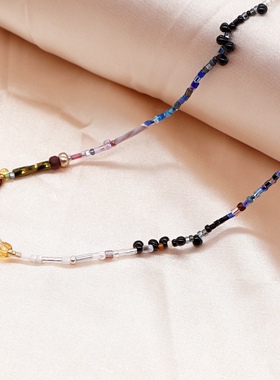 MLGM个性波西米亚风项链 夏日清凉miyuki日本玻璃米珠手工颈链女