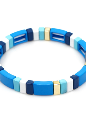 小众波西米亚风锌合金烤漆手链