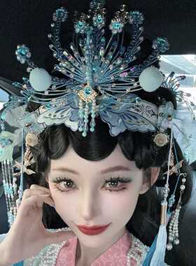 戏曲风发冠合金古风头饰汉服发带