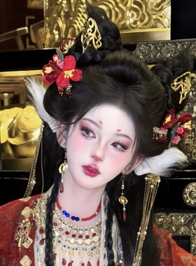 子夜归田曦薇武桢同款猫公发饰