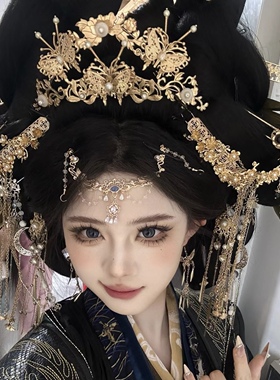 汉服发饰发冠合金古风头饰唐风