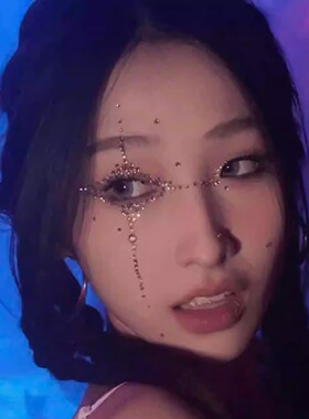 脸部贴防水闪钻小红书同款面部