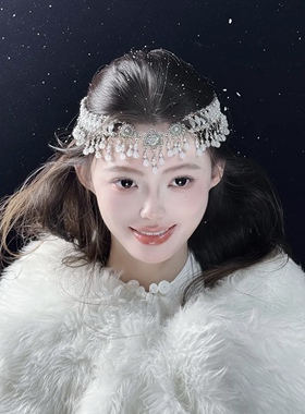 神明少女发饰眉心坠合金古风额饰