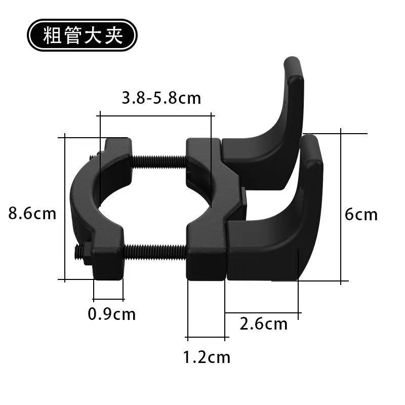电动车挂物钩前置通用承重挂钩免打孔摩托车外卖钩自行车挂头盔钩 - 图1