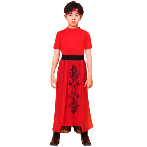 儿童中国风雪龙吟六一演出服古典骁扇子舞芒种艺考国潮走秀表演服 - 图3