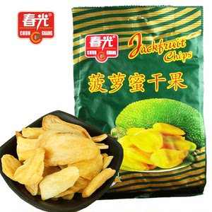 海南特产春光食品菠萝蜜干250g 袋装 三亚特产酥脆水果干