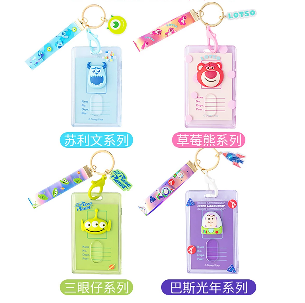Miniso, Disney, держатель карт, кулон, милая клубника, значок