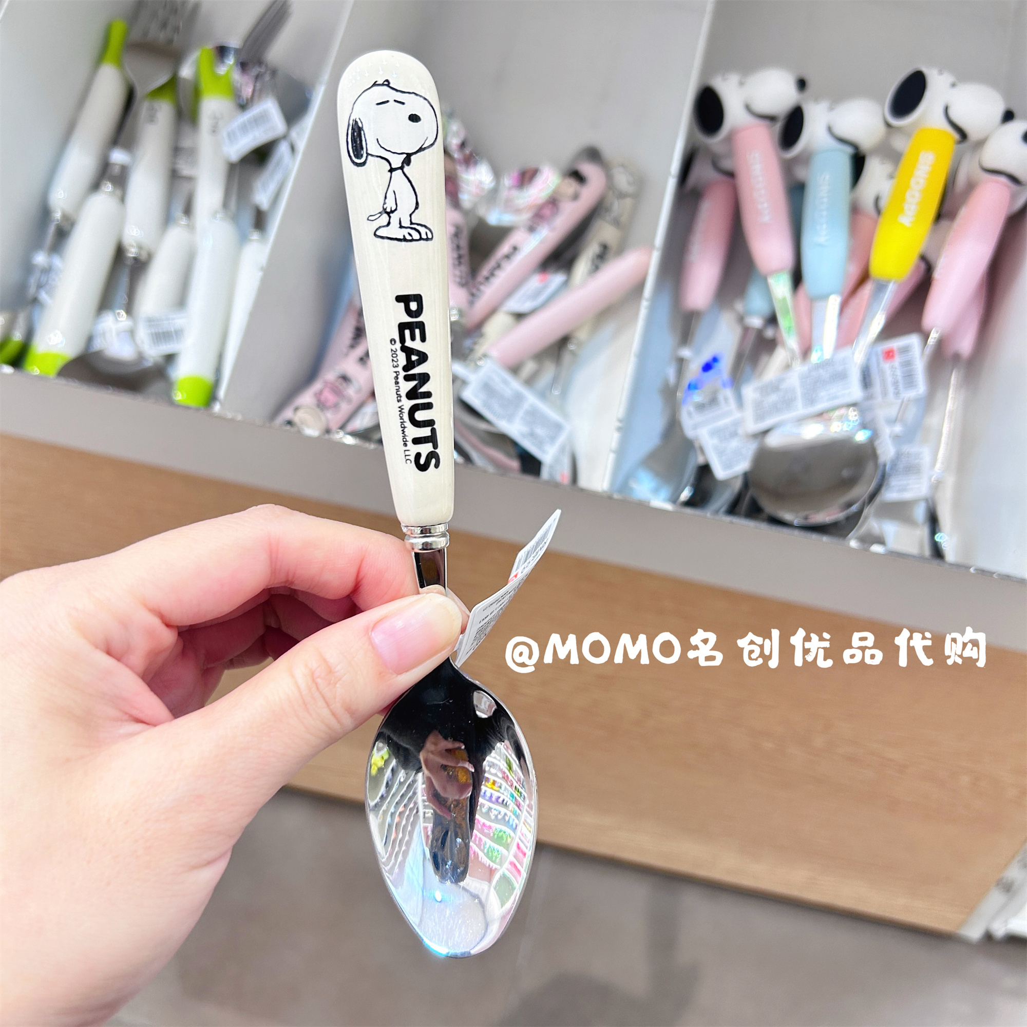 MINISO名创优品史努比系列公仔陶瓷餐勺可爱卡通查理露西勺子调羹 - 图2