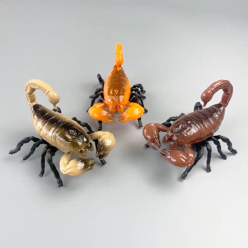 发条昆虫玩具蝎子爬行仿真动物独角仙电镀机械模型男孩儿童女孩 - 图3