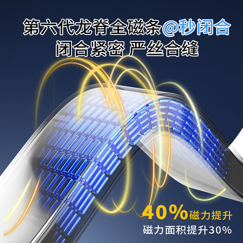 2026新款强磁性全磁条防蚊虫门帘子隔断遮挡纱门定制高档厨房卧室 - 图1