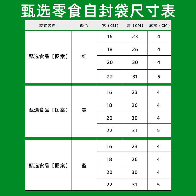 瓜子花生炒货零食袋子瓜子花生炒货板栗袋子自封口透明干果包装袋,淘宝优惠券,粉丝福利购,淘宝优惠卷