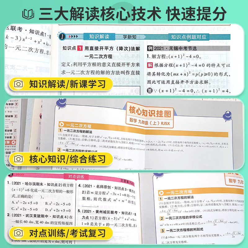 2024王后雄教材完全解读初中七八九年级上册下册数学语文英语物理化学政治历史同步教材全解讲解人教北师大版初一二三中学教辅课本-图2