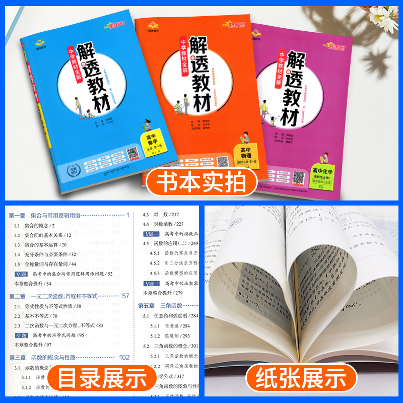 2024春解透教材高中高一高二语文数学英语物理化学生物政史历史地理必修选修上人教版薛金星教材全解教辅资料书知识清单教材划重点-图1