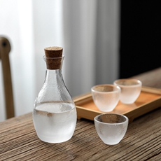 Ликер Cup 家用云雾玻璃小酒杯白酒杯酒壶酒盅小号一口杯烈酒杯日式酒具套装 Xin ya