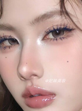 仙女落泪碎钻睫毛膏闪钻银金彩色细闪防水拉长不晕染不脱妆亮晶晶