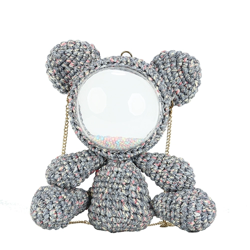 Вязаная сумка ручной работы, кролик, кукла, трикотажный сферический набор материалов, DIY