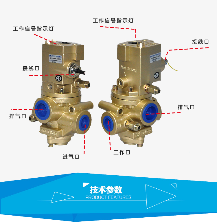 DF3正连锁阀压力机锻压机刹车离合阀1寸6分断电保护DF325W20W - 图1