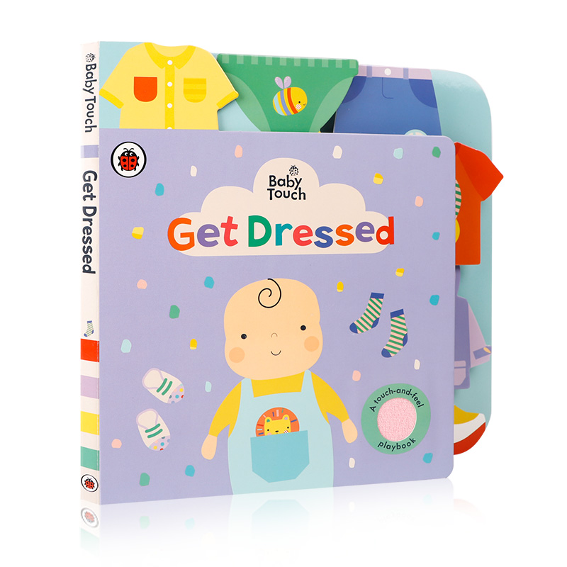 英文原版 Baby Touch: Get Dressed  穿衣打扮 0-2岁低幼启蒙Ladybird出版撕不烂纸板宝宝触摸书 儿童英语早教认知图画书童书