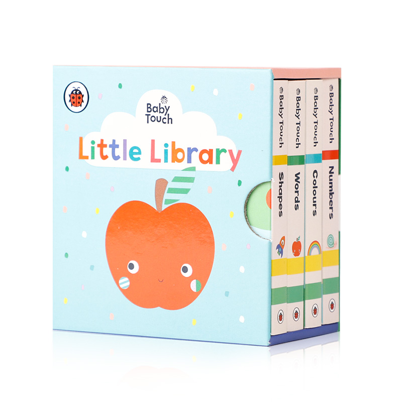 英文原版进口 Baby Touch: Little Library 小本盒装 小图书馆 0-2岁低幼启蒙儿童英语早教认知纸板触摸书 宝宝学前教育图画书 - 图3