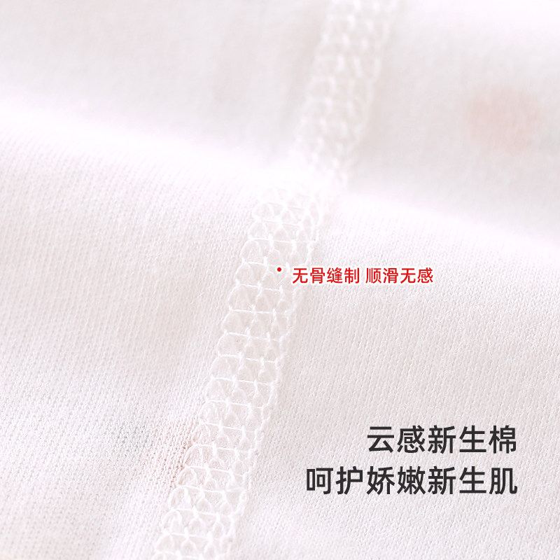 婴儿贴身内衣纯棉免脱高腰分体套装宝宝秋衣秋裤开档暗扣打底衣服,淘宝优惠券,粉丝福利购,淘宝优惠卷