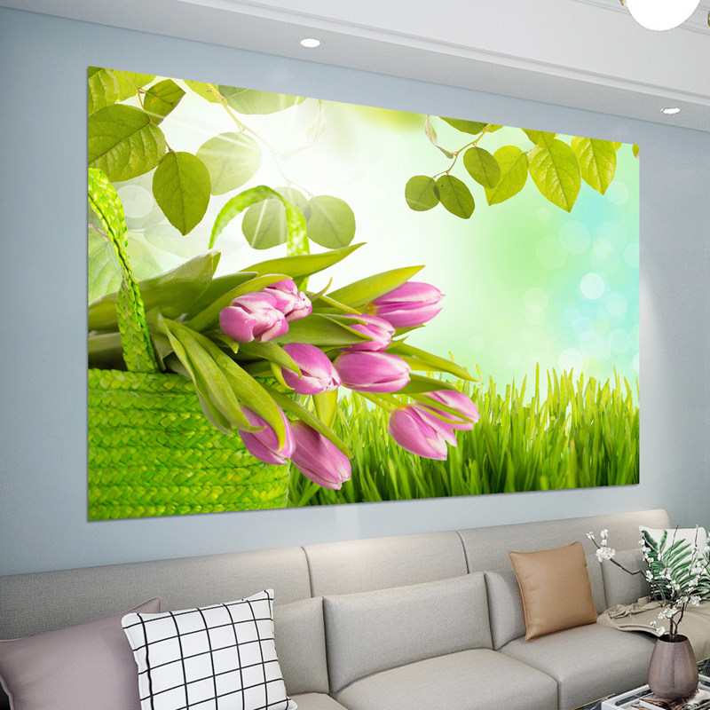 装饰画客厅卧室床头画沙发背景墙贴壁画浪漫温馨玫瑰花自粘墙纸画,淘宝优惠券,粉丝福利购,淘宝优惠卷