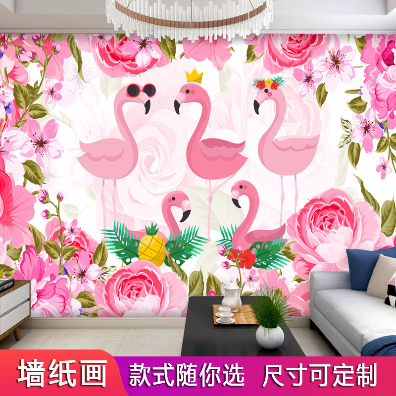 装饰画客厅卧室床头画沙发背景墙贴壁画浪漫温馨玫瑰花自粘墙纸画,淘宝优惠券,粉丝福利购,淘宝优惠卷