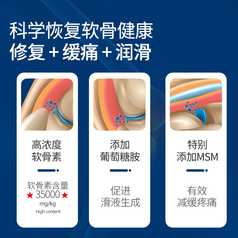 谷登鲨鱼软骨素猫咪折耳猫成卵磷脂 迈仕宠物用品猫/狗保健品