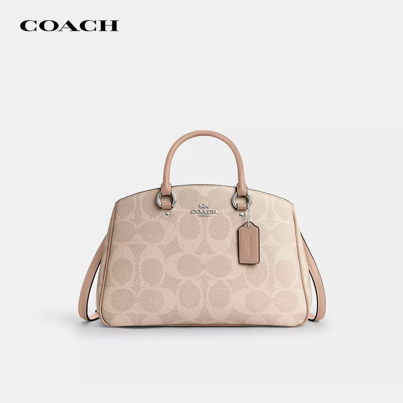 【官方授权】COACH/蔻驰Carryall老花托特包大容量单肩斜挎手提包 - 图2
