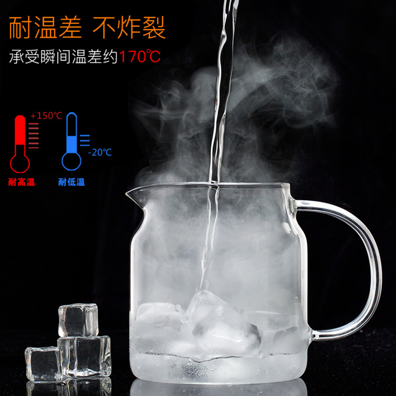 尚明高档玻璃加厚公道杯茶漏白酒分酒器茶海杯耐高温功夫茶具家用 - 图1