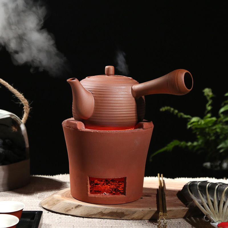 碳炉烧炭炉红泥炉小火炉围炉橄榄炭木炭功夫煮茶器家用烧水煮茶炉-图0