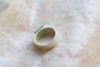 Hetian jade jasper red leather ring