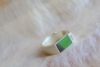 Hetian jade jasper red leather ring