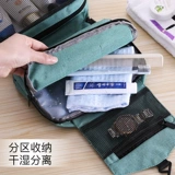 Портативная сумка для путешествий, вместительная и большая косметичка, сумка через плечо, универсальная водонепроницаемая сумка-органайзер