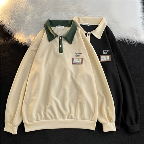 Tide, демисезонная толстовка, японская школьная юбка для влюбленных для школьников, осенняя, оверсайз