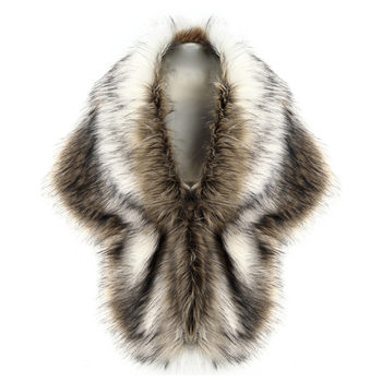 Lady beauty fur shawl cloak rabbit shoulder vest coat shawl