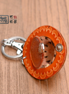 手工特色工艺牛皮硬币小包
