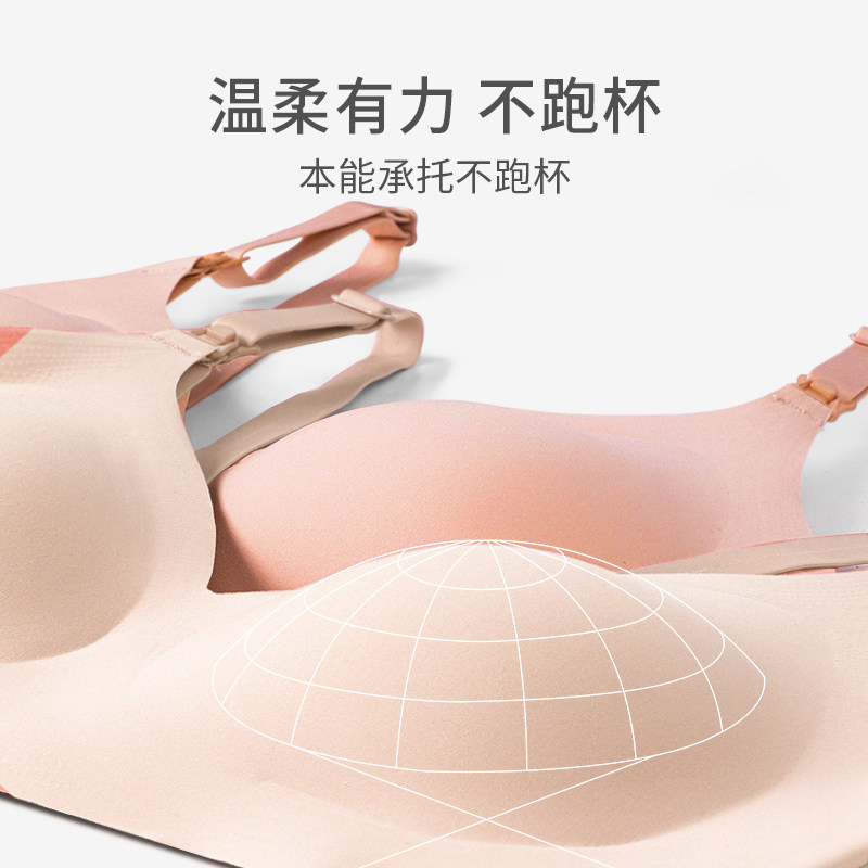 哺乳文胸怀孕期喂奶舒适聚拢大胸 婷妃内衣哺乳文胸