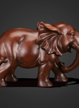 招财大象摆件一对家居客厅玄关柜酒柜电视柜装饰摆设乔迁开业礼品