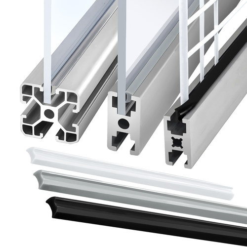 铝型材卡板橡胶条软嵌条PC亚克力有机玻璃压边条门窗框填充密封条 - 图3