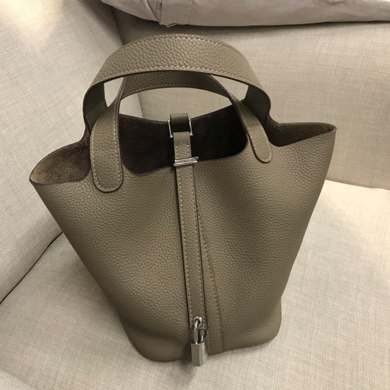 【真正头层牛皮】2020手拎包水桶包 欧宣女士包袋