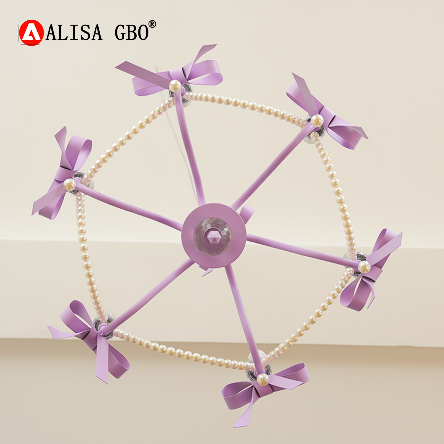 爱丽莎原创蝴蝶结儿童房卧室吊灯主卧女孩浪漫法式公主客厅餐厅灯,淘宝优惠券,粉丝福利购,淘宝优惠卷