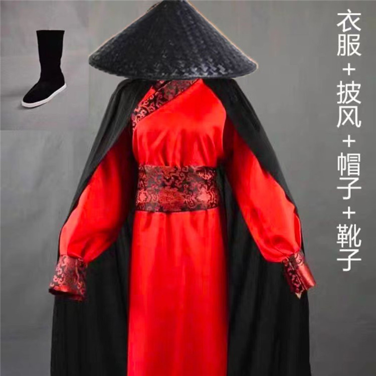 古装侠客服装男武侠风汉服古代大侠衣服刺客剑客侠士服武侠演出服-图0