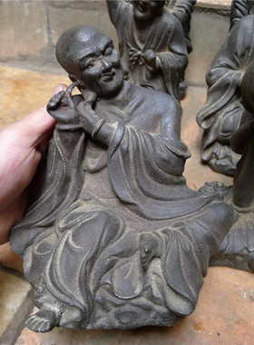 十八罗汉财神摆件古董古玩