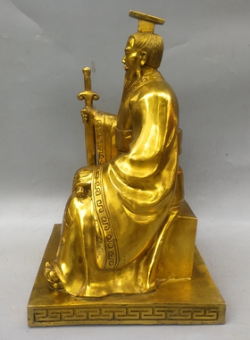 纯铜摆件神农氏人文始祖风工艺品