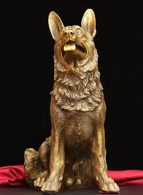 纯铜狗摆件恶霸犬网红装饰品