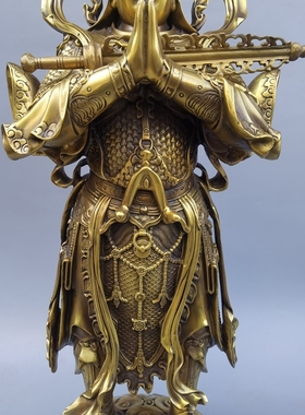 纯铜站像摆件韦陀菩萨