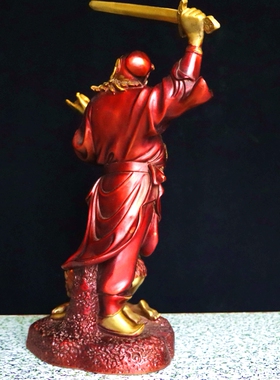 纯铜钟馗摆件黄铜天师钟馗神像全铜天师伏魔天官赐福魁星点斗铜像