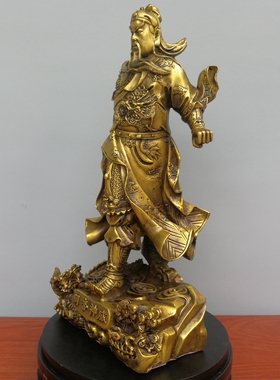 纯铜关公摆件武财神爷